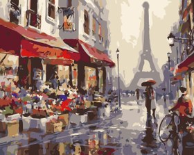 Resim Sayılarla Boyama Seti - Paris - 80x100 