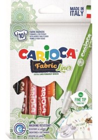 Resim Carıoca Keçeli Kumaş Boya Kalemi Fıne 10 Lu 42909 