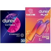 Resim Durex Extreme Prezervatif 30'lu + 2'si 1 Arada Vibratör Ve Uyarıcı Başlık 