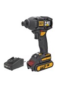 Resim Cat DX71BC 18Volt 2.0Ah Li-ion Tek Akülü 215Nm Kömürsüz Profesyonel Şarjlı Darbeli Tornavida 