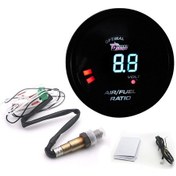 Resim Yaleker 52mm 2'li 1 Arada Dijital Hava/yakıt Oran Göstergesi Kit - O2 Sensörlü Araç Modifikasyon Aparatı 