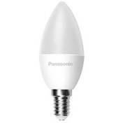 Resim Panasonic 4.9W 40W Eşdeğer LED Mum Ampul Günışığı 4000K E14 