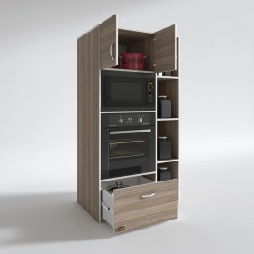 Resim Kenzlife fırın dolabı makbule crd 180*90*56 mutfak çekmeceli ayaklı banyo kiler ofis 