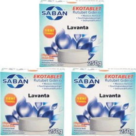Resim Saban Nem Alıcı Rutubet Giderici Yedek Tablet 3'lü 2 x 250 Gram Lavanta 