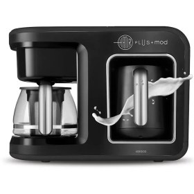 Resim Karaca Hatır Plus 5 in 1 Essential Közde ve Sütlü Türk Kahvesi ve Filtre Kahve Makinesi Black Chrome 
