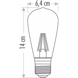 Resim Noas Rustik Ampul 6W 