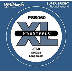 Resim D'Addario PSB060 D-(RE) Pro Steels 0.060 Bass Tek Tel 
