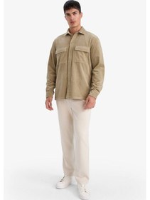 Resim DeFacto Jogger Pantolon Esnek Basic Düz Beli Bağcıklı Cepli Düz Paça C6022AX25SPBG74 
