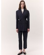 Resim Tencel Pileli Pantolon İndigo Indigo 