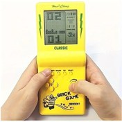 Resim Techbloom "nostalgik Oyun Konsolu Retro El Konsolu Genis Ekran Sarı Renk Pil İle Calisan Bulmaca Ve Egitim Oyunlari Dayanikli Plastik Tasarim" 