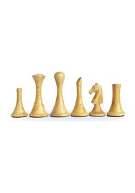 Resim El Yapımı Şimşir Ahşap Modern Satranç Taşı 77mm 