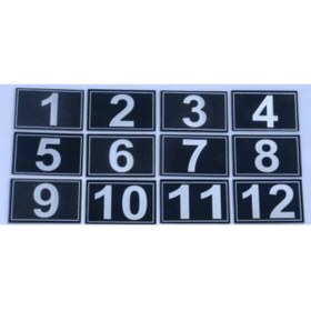 Resim Hırdavat Kapı Dolap Raf Posta Kutusu Numarası 3.5x5.5 cm 