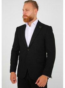 Resim Brango 30149 Erkek Blazer Ceket Siyah 