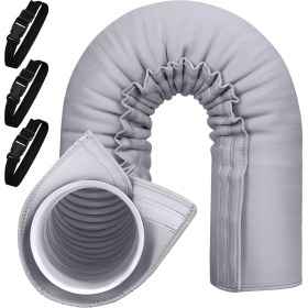 Resim Empoorlium Taşınabilir Klima Hortumu Yalıtım Kılıfı, Taşınabilir Klima Hortumu Kapağı Sarma, 5 Inç ve 5,9 Inç Çapındaki Egzoz Hortumlarına Uygun (Yurt Dışından) 