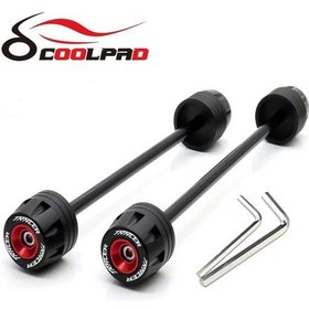 Resim Motion003 Yamaha Tracer7 Mt09 Kırmızı Ön Arka Aks Çatal Koruyucu Motor Kaza Önleyici 