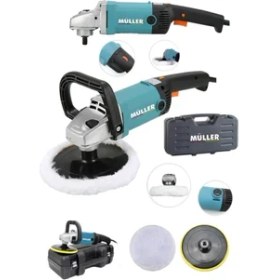 Resim Alman 4500 Wat Çelik Şanzıman Devir Ayarlı Polisaj Makinasi Zımpara Pasta Cila Makinesi Profesyonel 