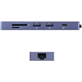 Resim Orico Type-C PD100W HDMI 4K@30Hz RJ45 SD TF 5Gbps Type-C 4 USB-A Portlu Hub Çoklayıcı 