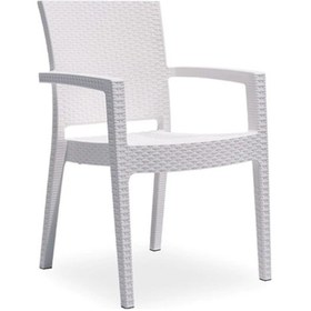 Resim Novussi Paris Rattan 2 Adet Kollu Sandalye Beyaz 