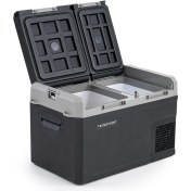 Resim Tecnopoint Çift Kapaklı 30 Litre Taşınabilir Araç Buzdolabı 12V/24V/220V Uyumlu 