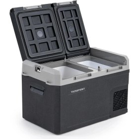 Resim Tecnopoint Çift Kapaklı 30 Litre Taşınabilir Araç Buzdolabı 12V/24V/220V Uyumlu 