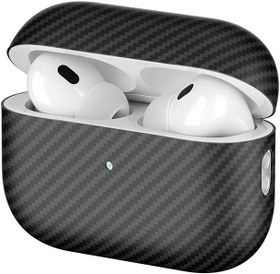 Resim UnDePlus Airpods Pro 1. / 2. Nesil ile uyumlu Kılıf 600D Karbon Fiber Yapılı Kulaklık Kılıfı 43 