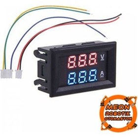 Resim Meonrobotikotomasyon-Dijital Voltmetre Dijital Ampermetre Dc 100V 10A Gerilim Akım 