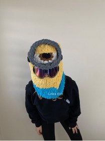 Resim Linka Knit El Yapımı Domuzcuk Kayak Kaskı Maskesi, Kayak Maskesi, Kayak Kaskı Koruyucu Kılıf 