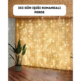 Resim Marsilyan Dekoratif Perde Peri LED Günışığı Renk 8 Fonksiyonlu Işık - MCT3579-4686 