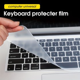 Resim 33.02cm & 39.62cm Dizüstü Bilgisayarlar için xuanfengxia Silikon Klavye Koruyucu Film - Tam Kapsama, Toz Geçirmez, Dokunmatik Kontrollü, Elektriksiz ve Kolay Soyulabilen Tasarım 