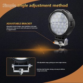 Resim Seraphic 1 Yuvarlak LED Dağınık Işık Kapsülleri 2pcs 4 Inç 140W LED Yol LED Iş Işıkları Hendek Lambası Lambası Su Geçirmez Atv Işıkları (Yurt Dışından) 