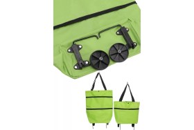 Resim Marsilyan Pazar Arabası ve Alışveriş Çantası Çift Yönlü Kolay Tekerlekli Taşınabilir 