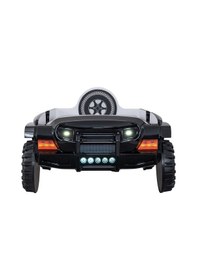 Resim Arabalı Yatak, Jeep Lüx Ledli Arabalı Yatak - Kırmızı 