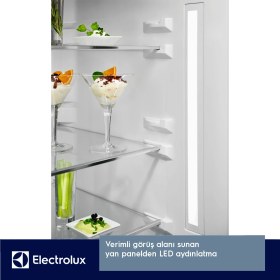 Resim Electrolux LNT7MD58B 700 Serisi TwinTech No Frost D Enerji Sınıfı Inverter Alttan Donduruculu Buzdolabı Koyu Inox 