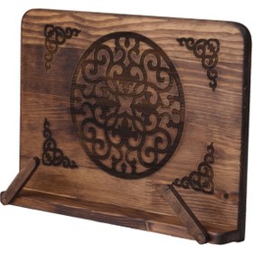 Resim Genel Markalar Ahşap Kuran Okuma Rahlesi, Takva ve Masaüstü Rahle, Pembe, 1 adet 