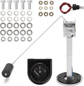 Resim Moveevo Araç Yakıt Seviyesi Ölçer 2" 52mm Beyaz Kasa, Floatlu, E-1/2-f Aralığı, Işıklandırılmış Gösterge, Kolay Kurulum 