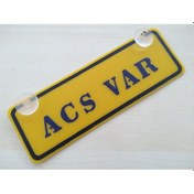 Resim Sarı Dekor Plaka - Acs Var 22x7,5cm Vantuzlu Dekor Levha 