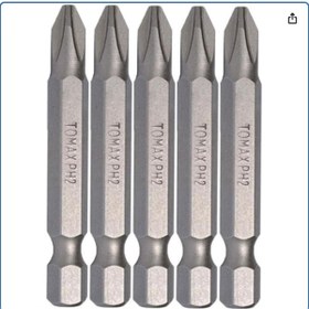 Resim KL HOME 5 ADET - Ph2 Boy= 50 Mm BİTS UÇ- ŞARJLI ELEKTRİKLİ MATKAP VİDALAMA APARATI 