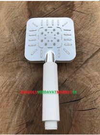 Resim Kare Duş Başlığı Fonksiyonlu Krom Kaplı Hafif Aynalı Diğer 