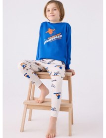 Resim Rolypoly Erkek Çocuk Mavi Pijama Takımı 5274-45615 Mavi 