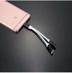 Resim Type-C Usb C 2In1 Şarj + Kulaklık Dönüştürücü 3.5 Mm Jack Adaptör 