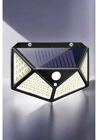 Resim Güneş Enerjili Bahçe Aydınlatma Lambası Solar 100 Led Lamba 