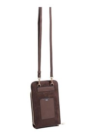 Resim Silver Polo Sp1011 Kadın Telefon Çantası Süet Kahve-kahve 