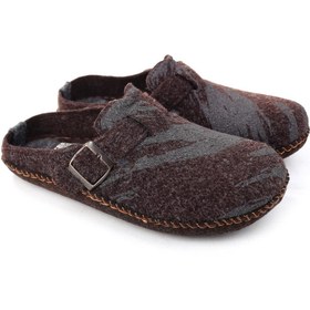 Resim Gezer 15405 Erkek Keçe Sessiz Kaymaz Hafif Taban Ev Misafir Terliği 