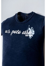 Resim U.S. Polo Assn. U.s. Polo Assn Erkek Bebek 2 Li Şort T-shirt Takım Lacivert-2775 