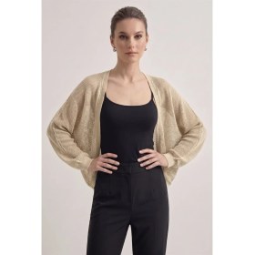 Resim Neden Tekstil Premium Ajurlu Ince Triko Bolero Hırka 