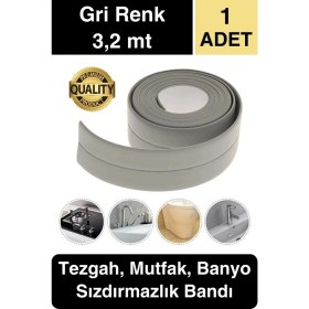 Resim Premium Gri Ocak Tezgah Kenarı Banyo Mutfak Sızdırmaz Bant Su Geçirmez Küfe Dayanıklı 3,2 mt 1 Adet 