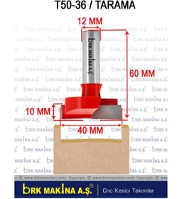 Resim BRK 40 MM TARAMA CNC KAYNAKLI FREZE BIÇAĞI 