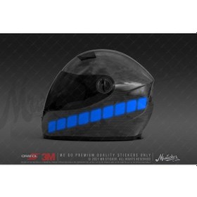 Resim Rfhlm240 Reflektif Kask Seritleri V2 Mavi 