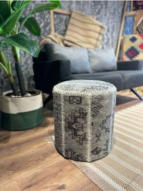 Resim Patchwork Puf 014 Gri 