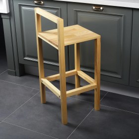 Resim Diva Ahşap Bar Taburesi 68 cm Bt 002 D 